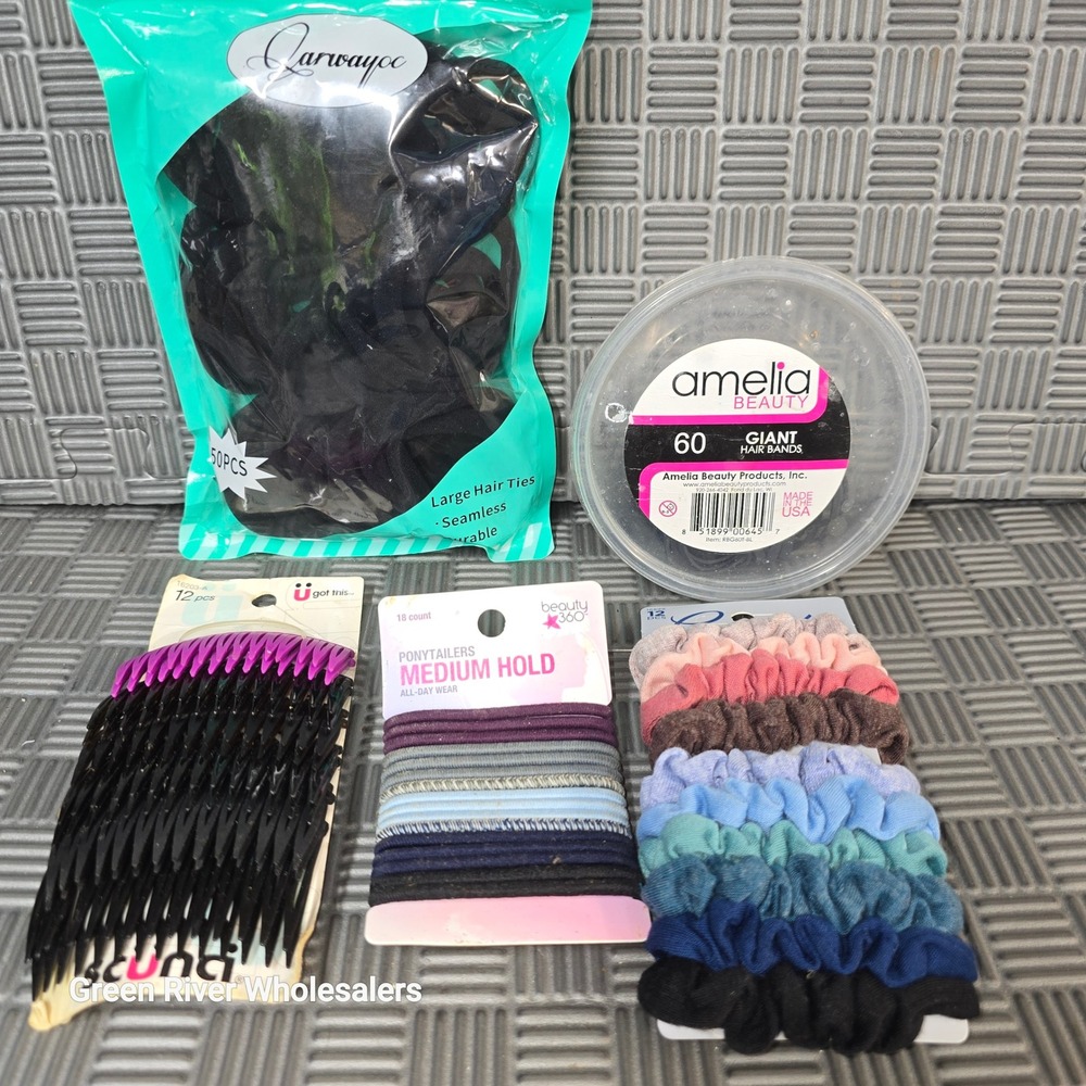 Hair Accessory Bundle Scunci Goody Amelia Beauty 360 Ties Clips Scrunchies 150pc